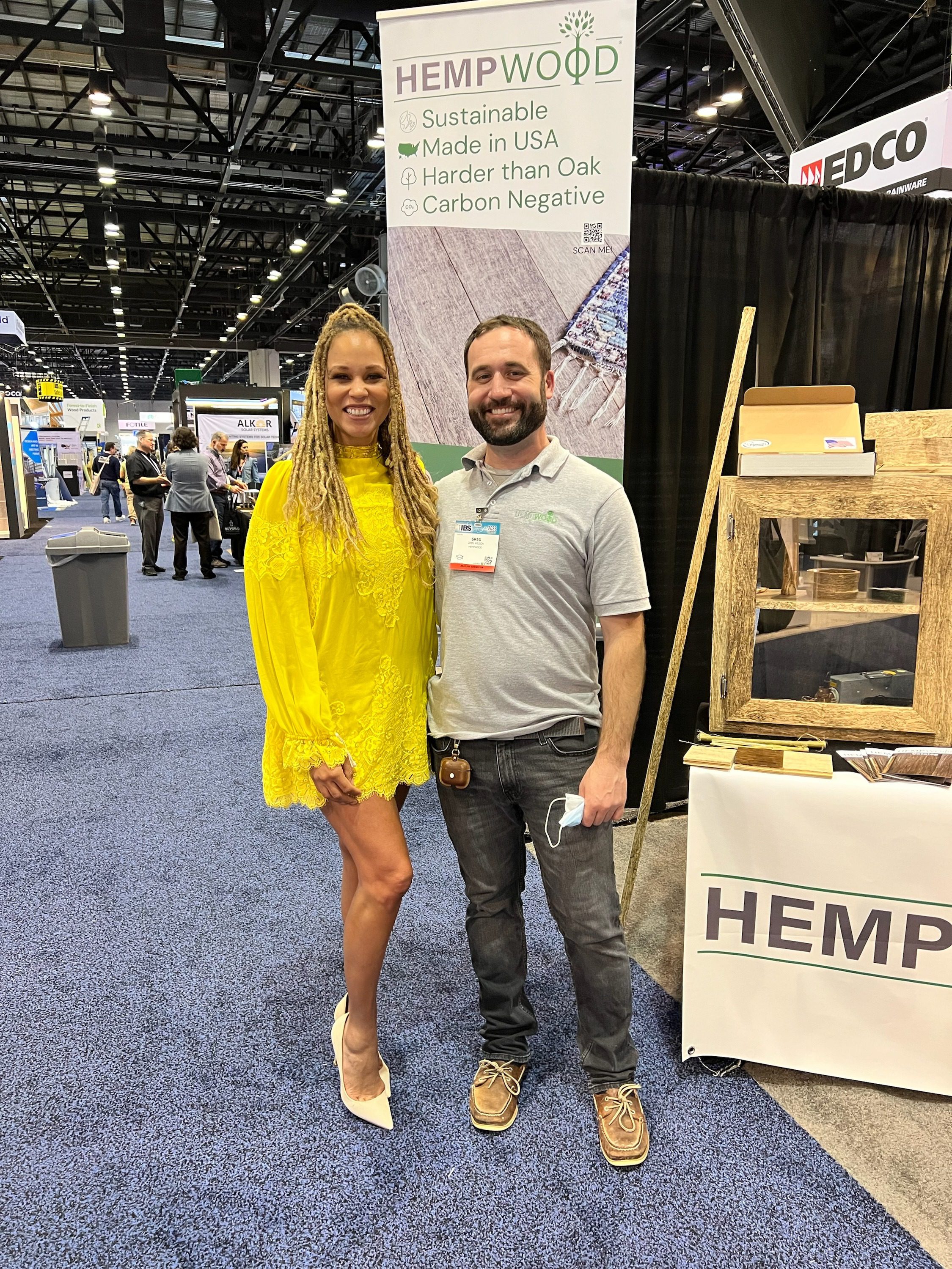 HempWood CEO on showroom floor