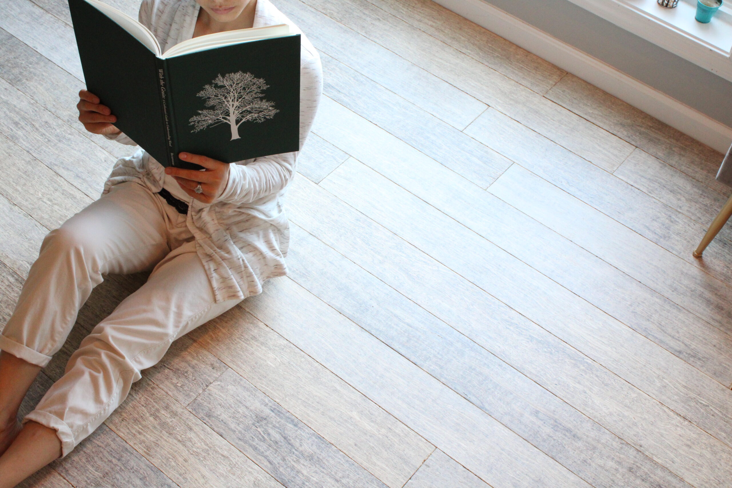 person sitting on floor